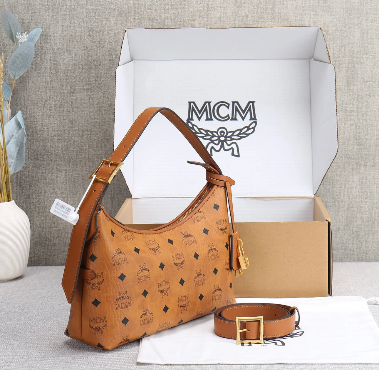 MCM Brand Hobo Bag